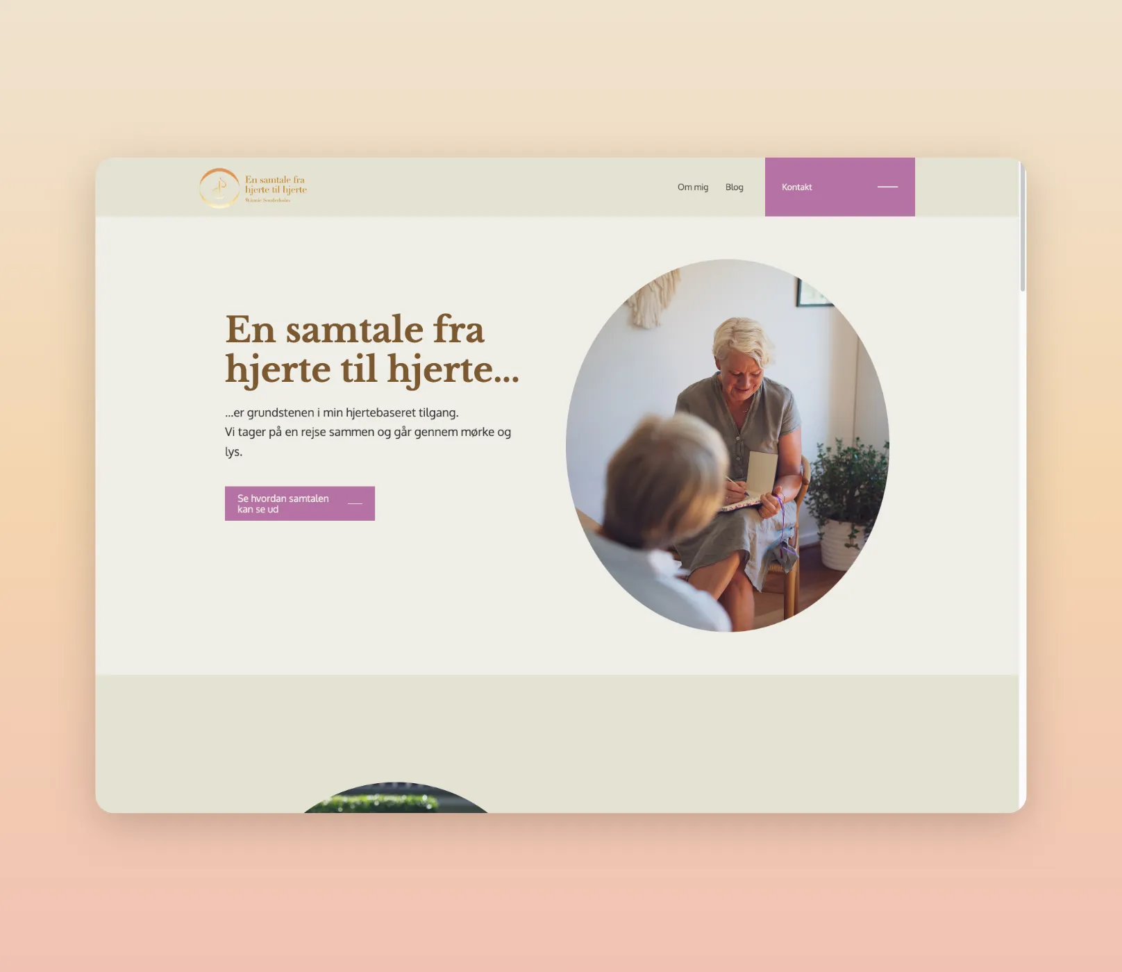 Winnie Sønderholm's website homepage
